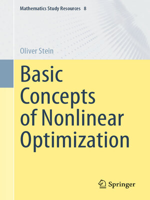 cover image of Basic Concepts of Nonlinear Optimization